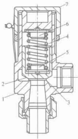 图 2-26 不带调节阀的微启式弹簧安全阀